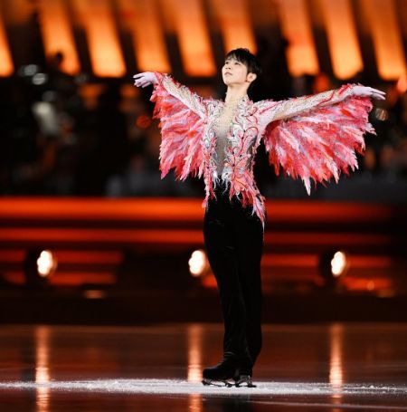 Yuzuru Hanyu during his performance.